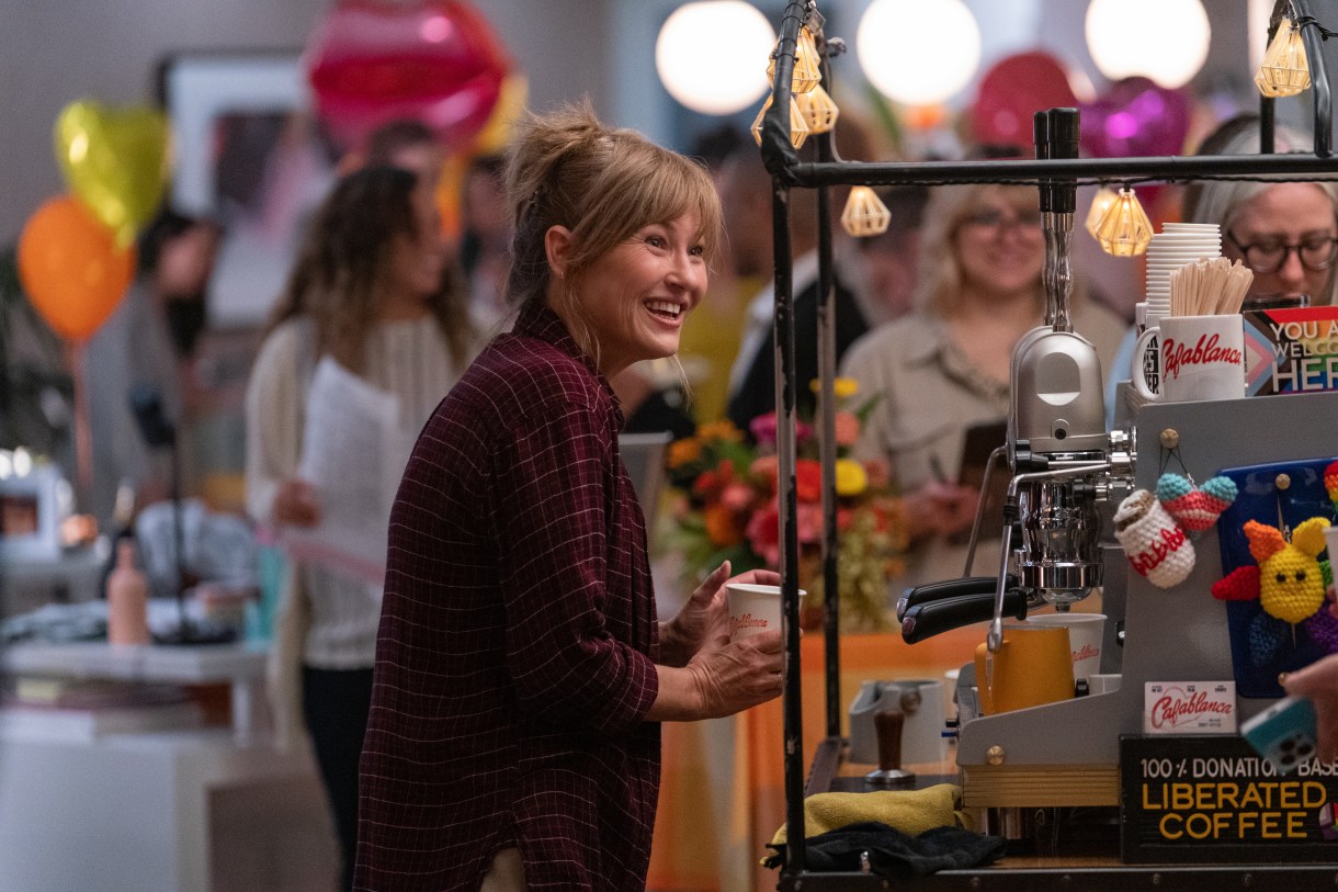 Joey Lauren Adams as Taylor in THE L WORD: GENERATION Q, "Quiz Show". Photo Credit: Troy Harvey/SHOWTIME.