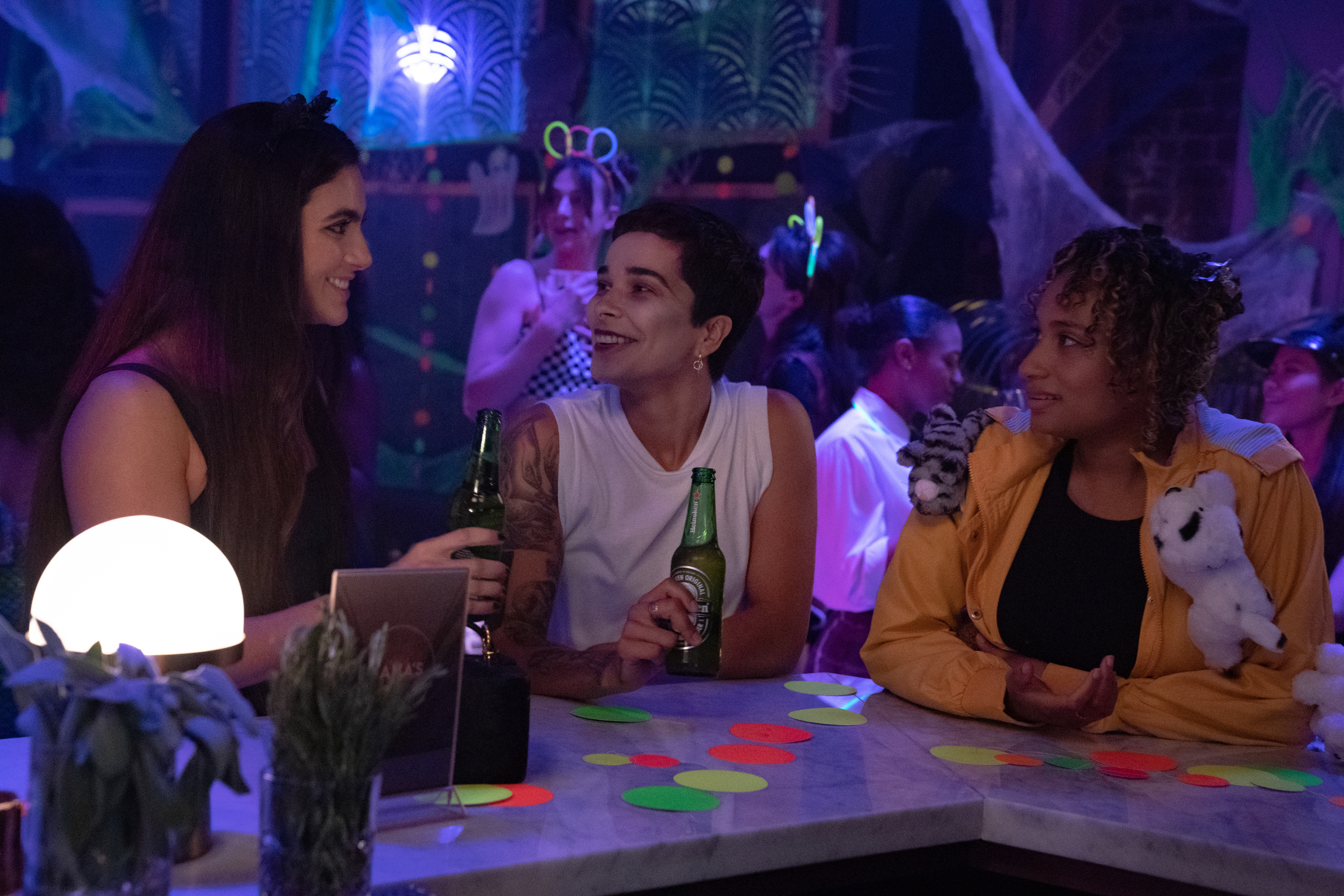 Last to Know (L-R): Arienne Mandi as Dani, Paula Andrea Placido as Roxy and Rosanny Zayas as Sophie in THE L WORD: GENERATION Q, "Last To Know". Photo Credit: Nicole Wilder/SHOWTIME.
