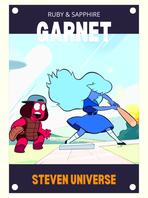 Ruby and Sapphire, Steven Universe baseball card