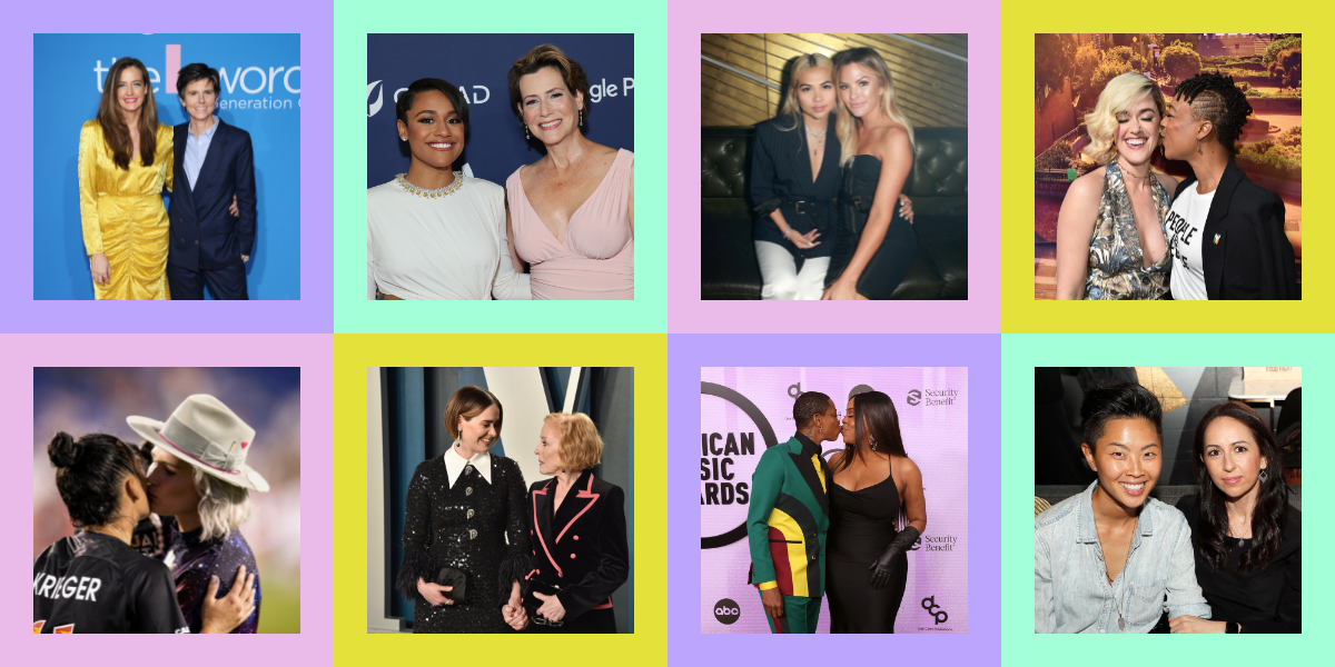 Stephanie Allyne and Tig Notaro; Ariana DeBose and Sue Makkoo; Hayley Kiyoko and Becca Tilley; Lauren Morelli and Samira Wiley; Alie Krieger and Ashlyn Harris; Sarah Paulson and Holland Taylor; Jessica Betts and Niecy Nash; Kristen Kish and Bianca Dusic