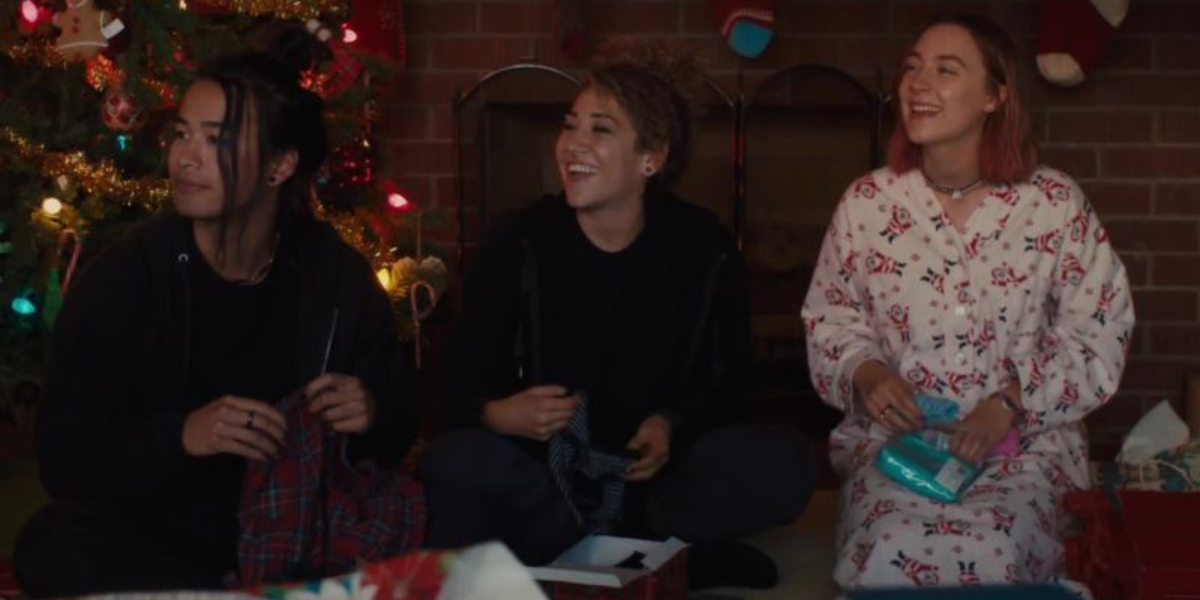 The Christmas scene in Lady Bird