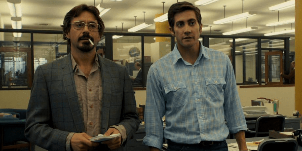 Robert Downey Jr. and Jake Gyllenhaal in Zodiac