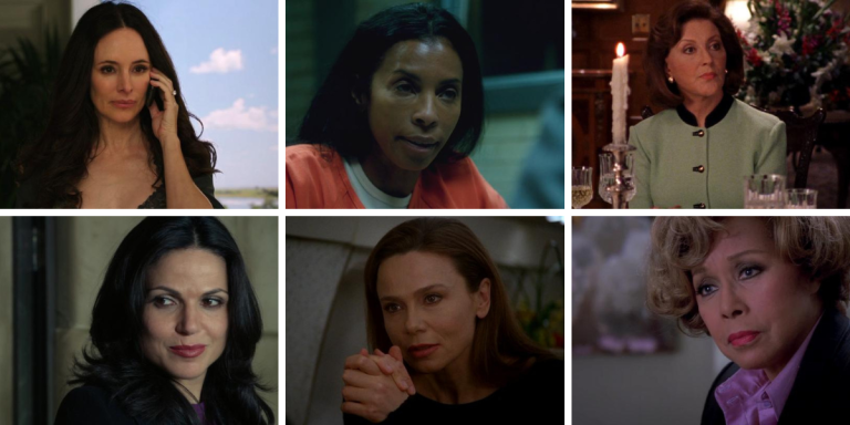 Victoria Grayson, Maya Lewis, Emily Gilmore, Regina Mills, Irina Derevko, and Jane Burke