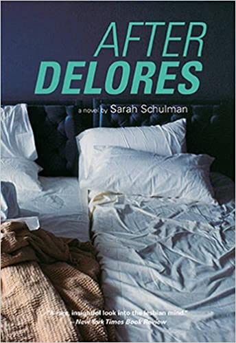 the cover of "after dolores" shows a bed spread that is wrinkley and disheveled.