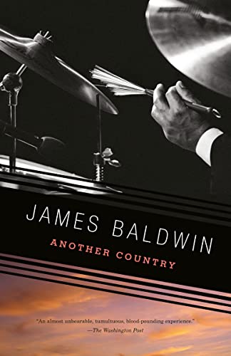 the cover of another country by james baldwin features a black and white photo of someone playing the drums