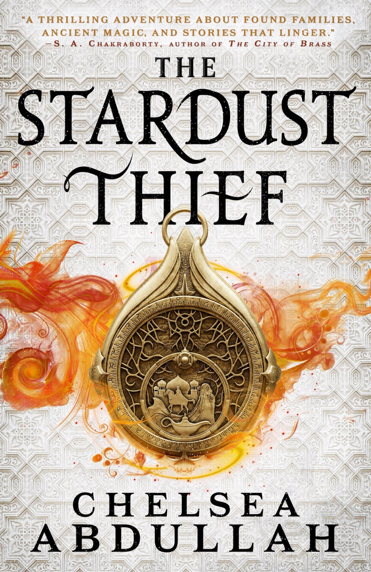 the cover of the stardust thief also features some kind of magical looking amulet