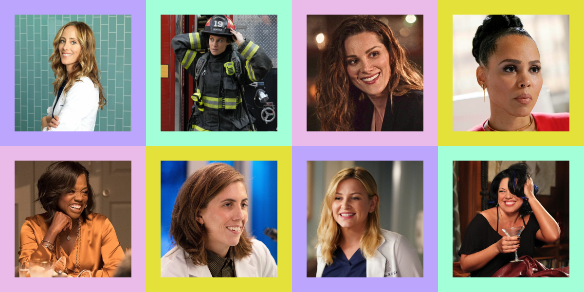 The Shondaland characters Teddy Altman, Maya Bishop, Carina Deluca, Tegan Price, Annalise Keating, Kai Bartley, Arizona Robbins, and Callie Torres