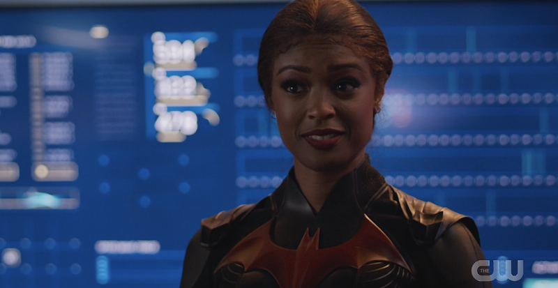 screenshot of javicia leslie as ryan wilder in the batsuit