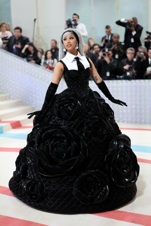 Cardi B attends The 2023 Met Gala Celebrating "Karl Lagerfeld: A Line Of Beauty" at The Metropolitan Museum of Art on May 01, 2023 in New York City. 