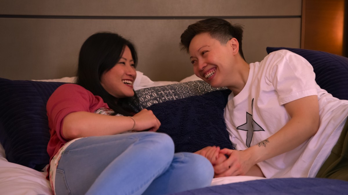The Ultimatum: Queer Love. (L to R) Sam and Aussie in episode 101 of The Ultimatum: Queer Love. Cr. Courtesy of Netflix © 2023