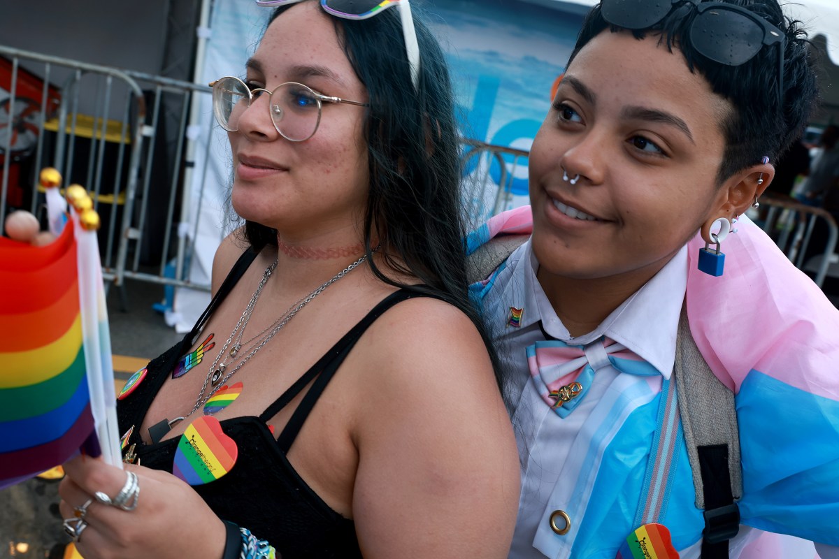 WILTON MANORS, FLORIDA - JUNE 17: People enjoy the Stonewall Pride parade on June 17, 2023 in Wilton Manors, Florida. Even as Florida Gov. Ron DeSantis and Florida lawmakers passed anti-LGBTQ laws, the Stonewall Pride event brought nearly 50,000 people together to celebrate the LGBTQ community. The festival uses the name of the Stonewall riots, a series of protests in New York City that sparked the beginning of the modern gay liberation movement in 1969. (Photo by Joe Raedle/Getty Images)