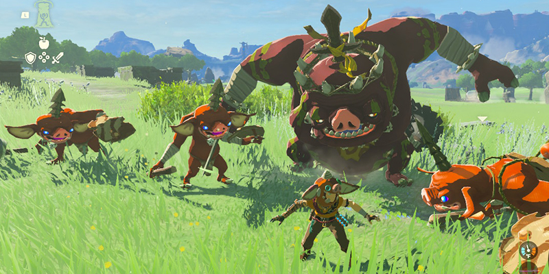 Link and some Bokoblins hang out in The Legend of Zelda: Tears of the Kingdom