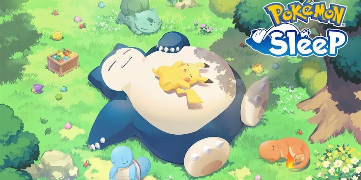 Snorlax, Pikachu, Charmander, and Squirttle take a nap.