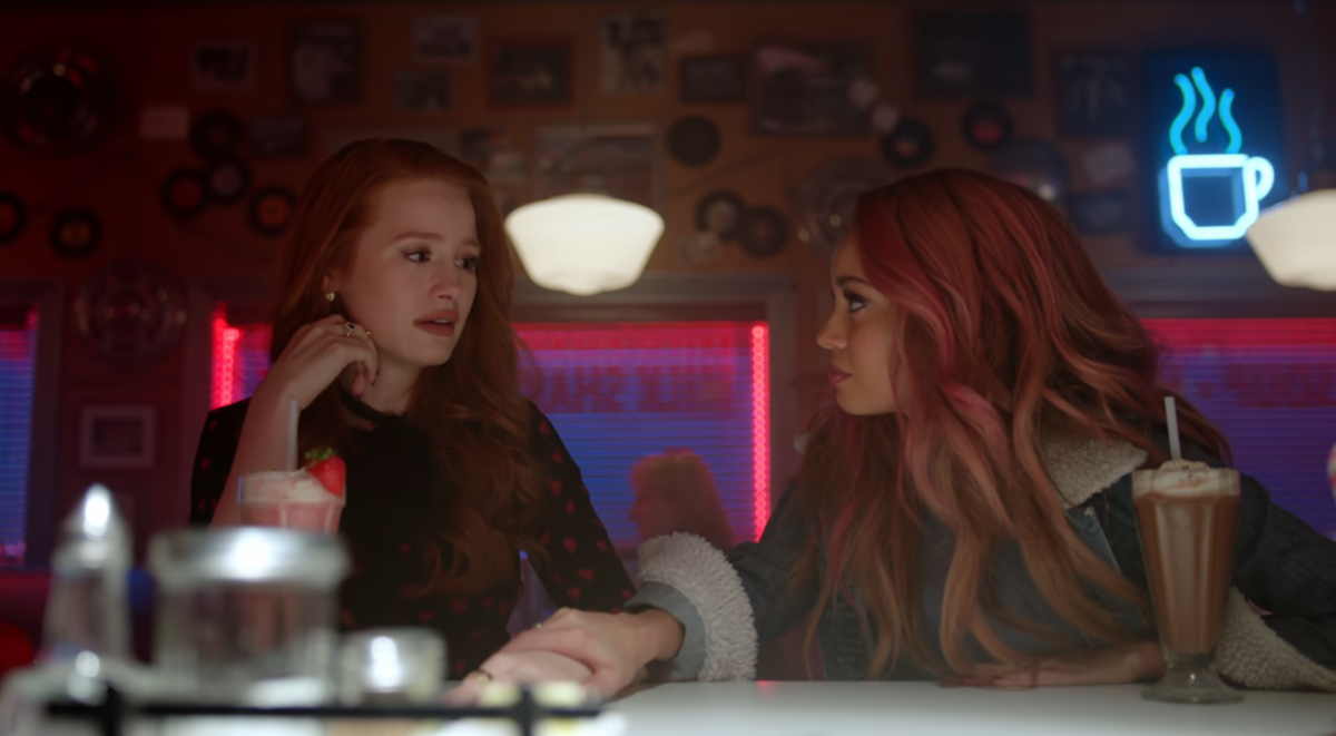 Cheryl and Toni at the counter at Pop's in Riverdale