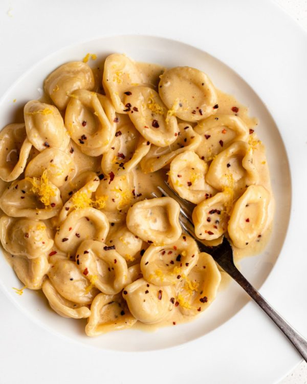 roast garlic pasta with shell shape pasta