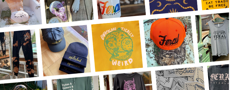 collage of items available at hinterland