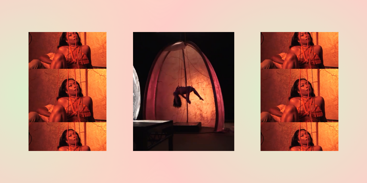 behind the scenes footage from Megan Thee Stallion's "HISS"