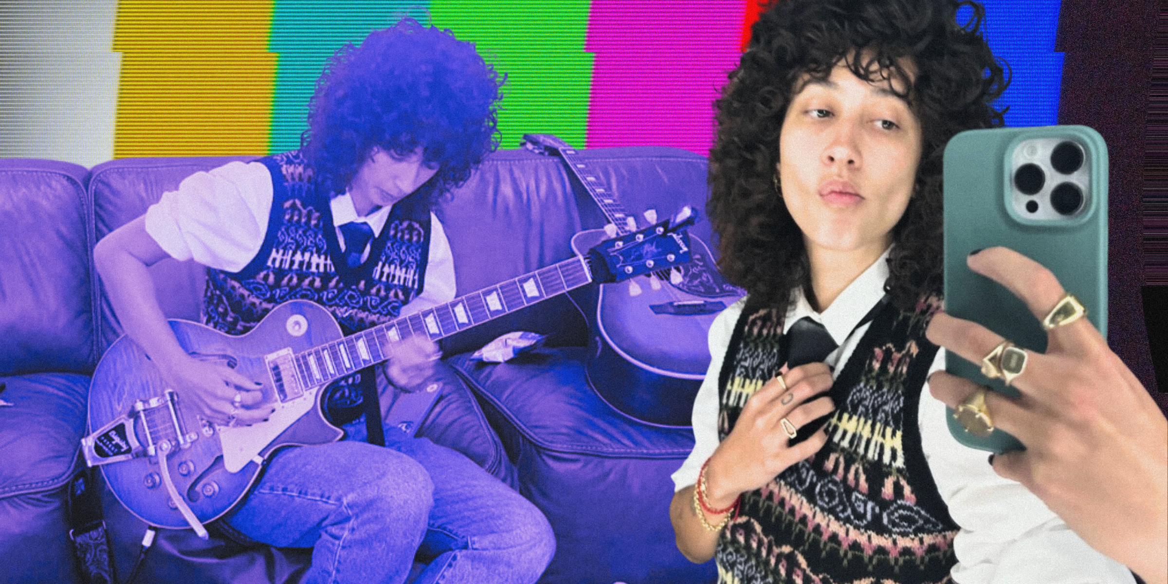 Towa Bird in a sweater vest