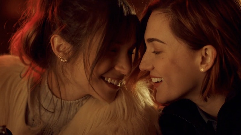 Best Lesbian Sci-Fi TV: Dominique Provost-Chalkley and Katherine Barrell as Waverly Earp and Nicole Haught