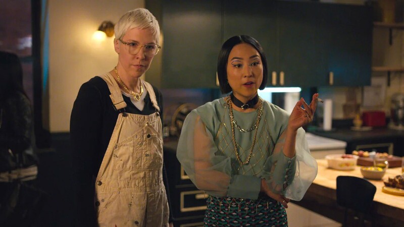 Rebecca Henderson and Greta Lee as Lizzy and Maxine