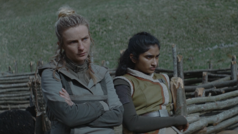 Varada Sethu and Faye Marsay as Cinta and Vel