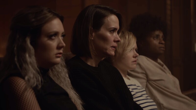 Best Lesbian Sci-Fi TV: Billie Lourd, Sarah Paulson, Alison Pill, and Adina Porter as Winter Anderson, Ally and Ivy Mayfair Richards, and Beverly Hope