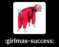 an image of an italian greyhound in a snowsuit that is named girlmax success