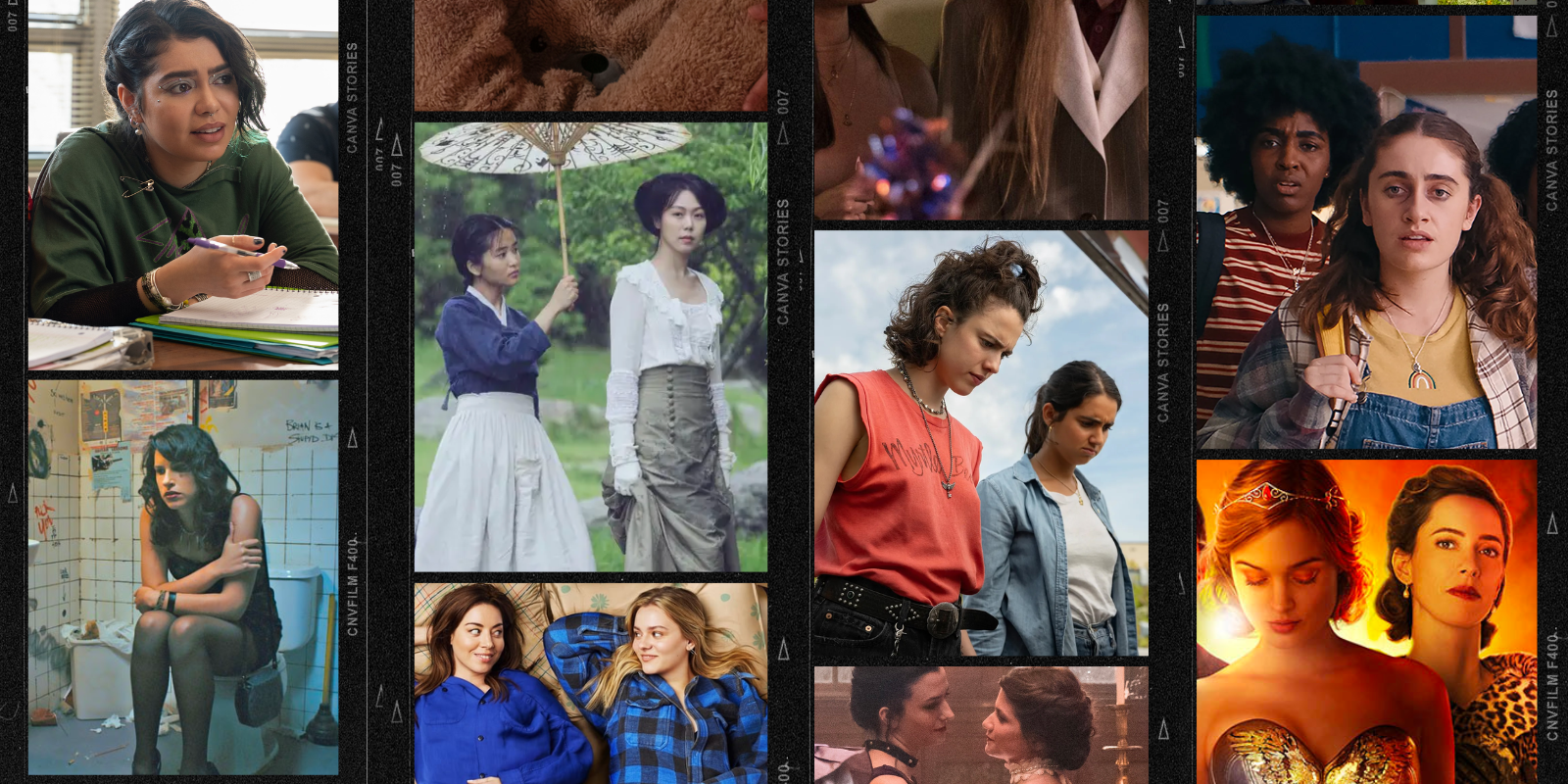 collage of lesbian movies on amazon prime video