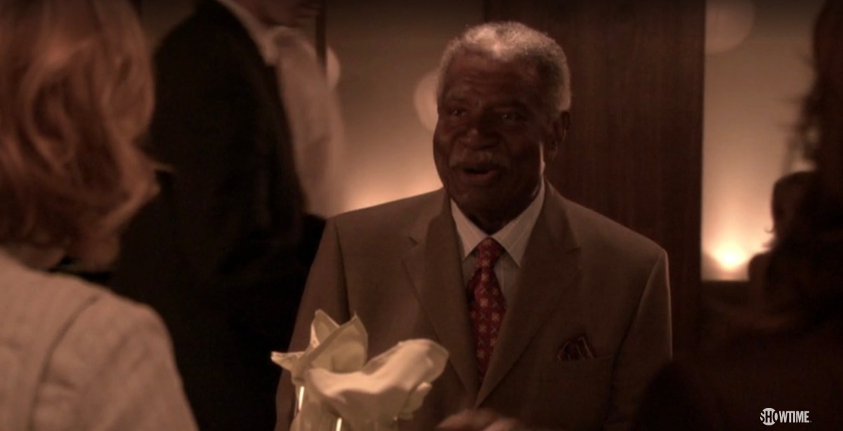 Bette's Dad melvin having dinner with his family