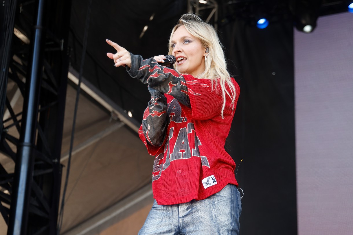 BOSTON, MASSACHUSETTS - MAY 26: Zolita performs during the 2023 Boston Calling Music Festival at Harvard Athletic Complex on May 26, 2023 in Boston, Massachusetts. 