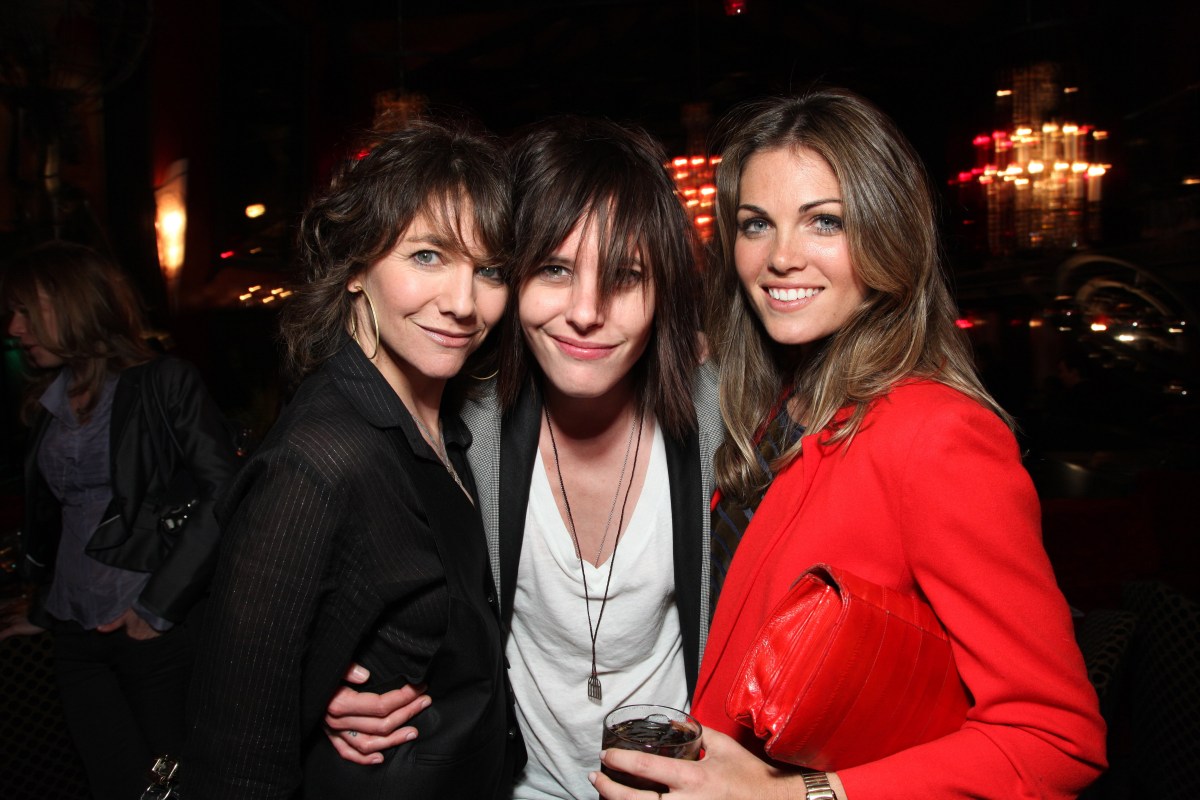 WEST HOLLYWOOD, CA - MARCH 03: Creator Ilene Chaiken, Katherine Moennig and Kate French at Showtime's 'L Word' Farewell party on March 03, 2009 at Cafe La Boheme in West Hollywood, California. (Photo by Eric Charbonneau/Le Studio/Wireimage)