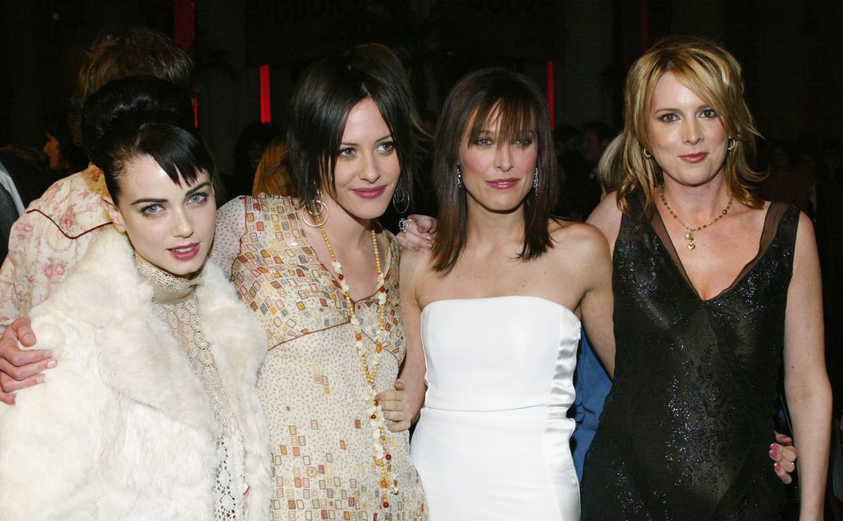 LOS ANGELES - JANUARY 6: (L to R) Actors Mia Kirshner, Katherine Moennig, Erin Daniels and Laurel Holloman attend the premiere screening of "The L Word" at the LACMA on January 6, 2004 in Los Angeles, California. The original series "The L Word" airs exclusively on the Showtime Network on January 18, 2004. (Photo by Frederick M. Brown/Getty Images)