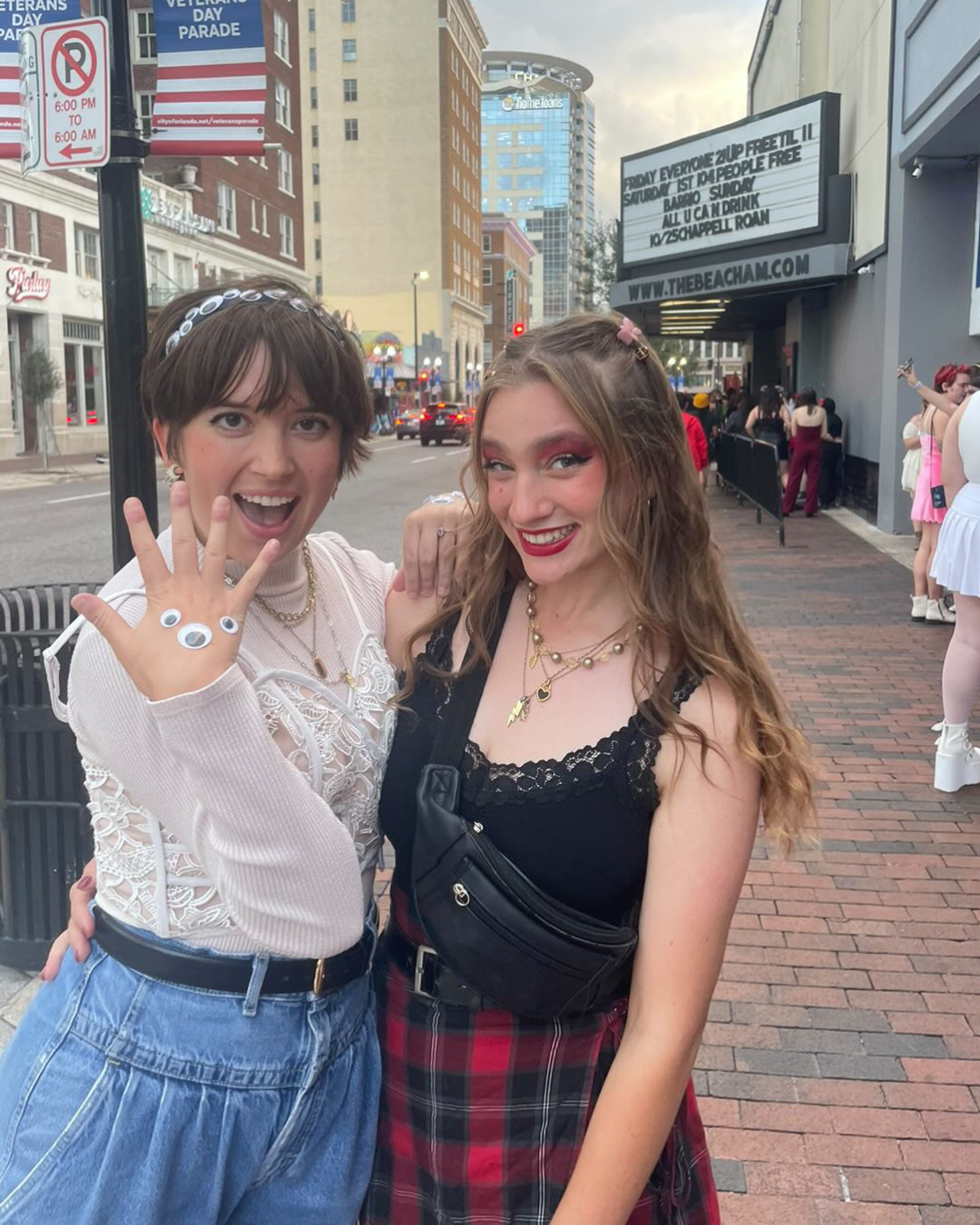 Two queers outside the Chappell Roan show in Orlando