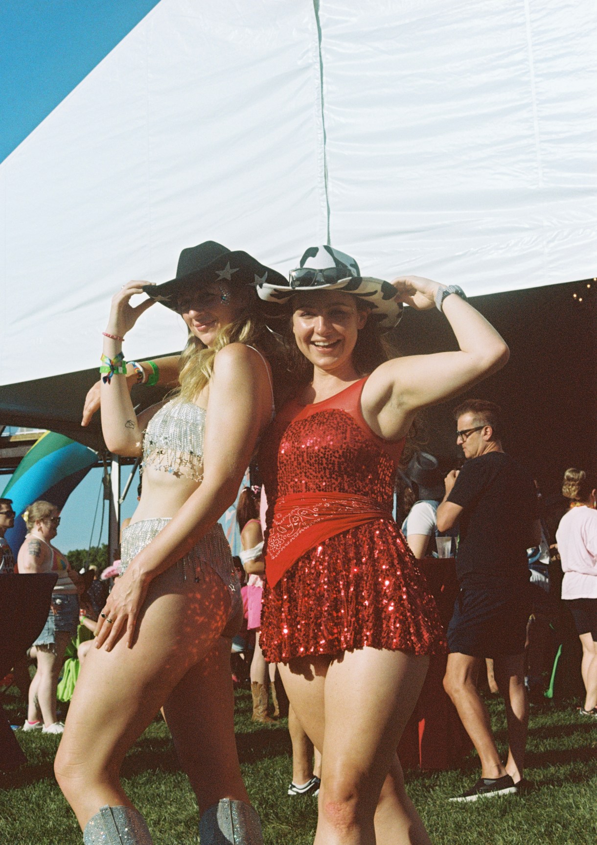 Two queers in cowboy hats for Chappell Roan