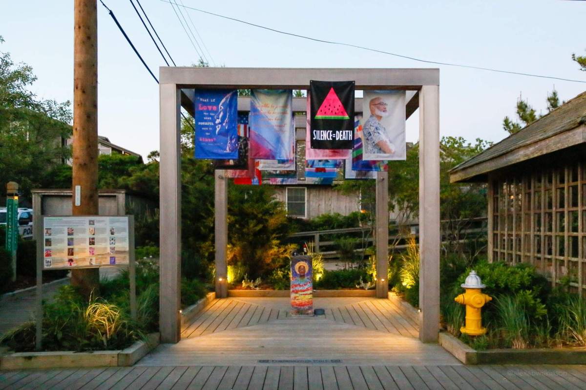 ACT UP NY installation in Fire Island