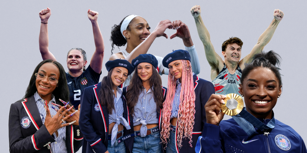 collage of olympics athletes