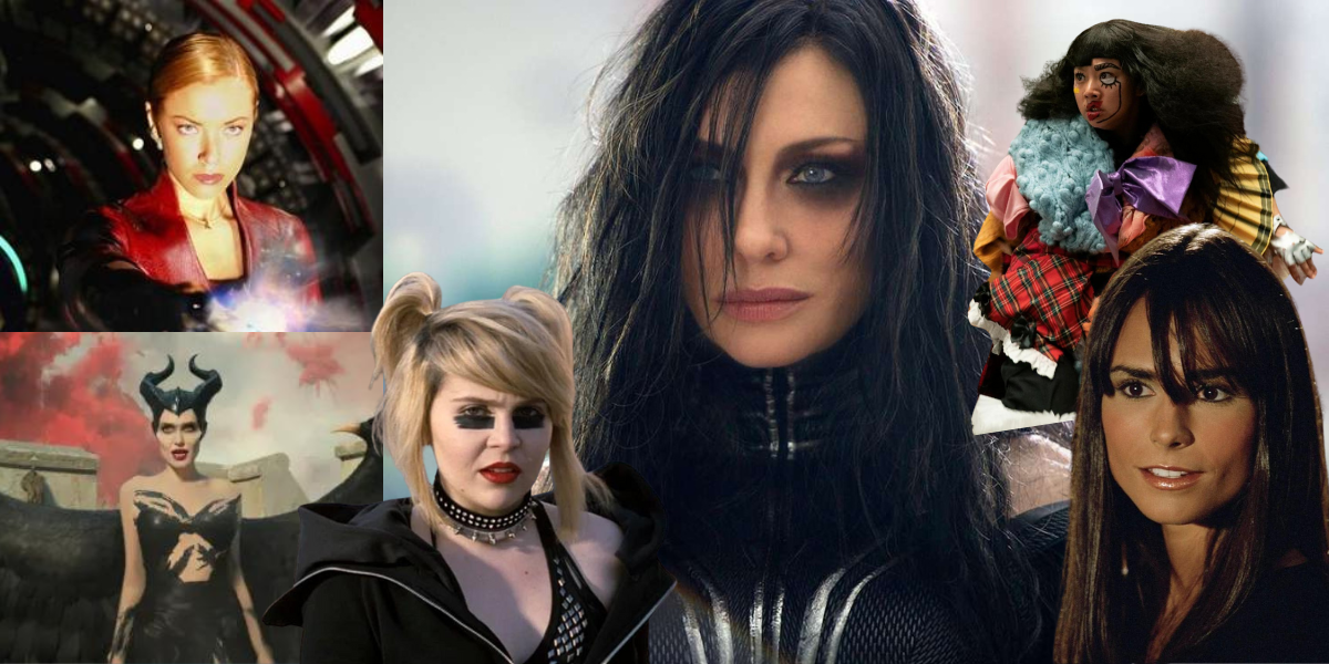 - Jobu Tupaki (Everything Everywhere All At Once) - Roxy Richter (Scott Pilgrim) - Hela (Thor Ragnorak) - T-X (Terminator 3) - Maleficent (the Angelina Jolie version) - Lucy Diamond (D.E.B.S.)