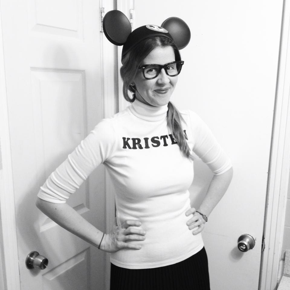 Kristen as a Mousekateer for Halloween