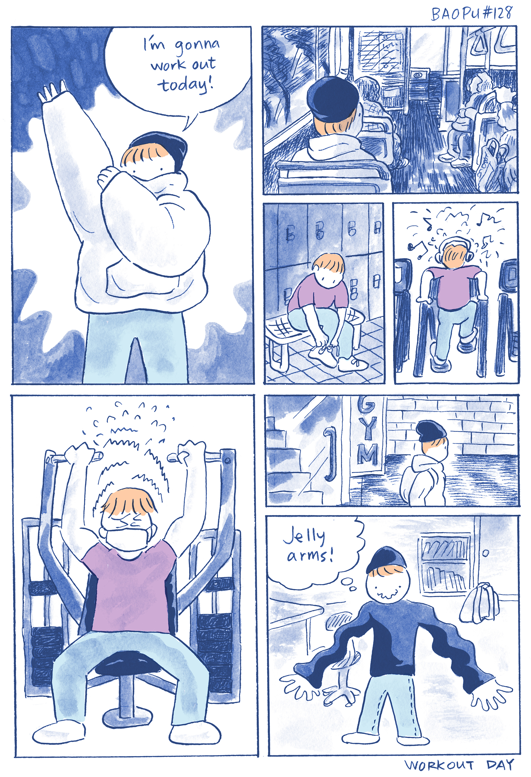 I'm gonna work out today / struggling / jelly arms