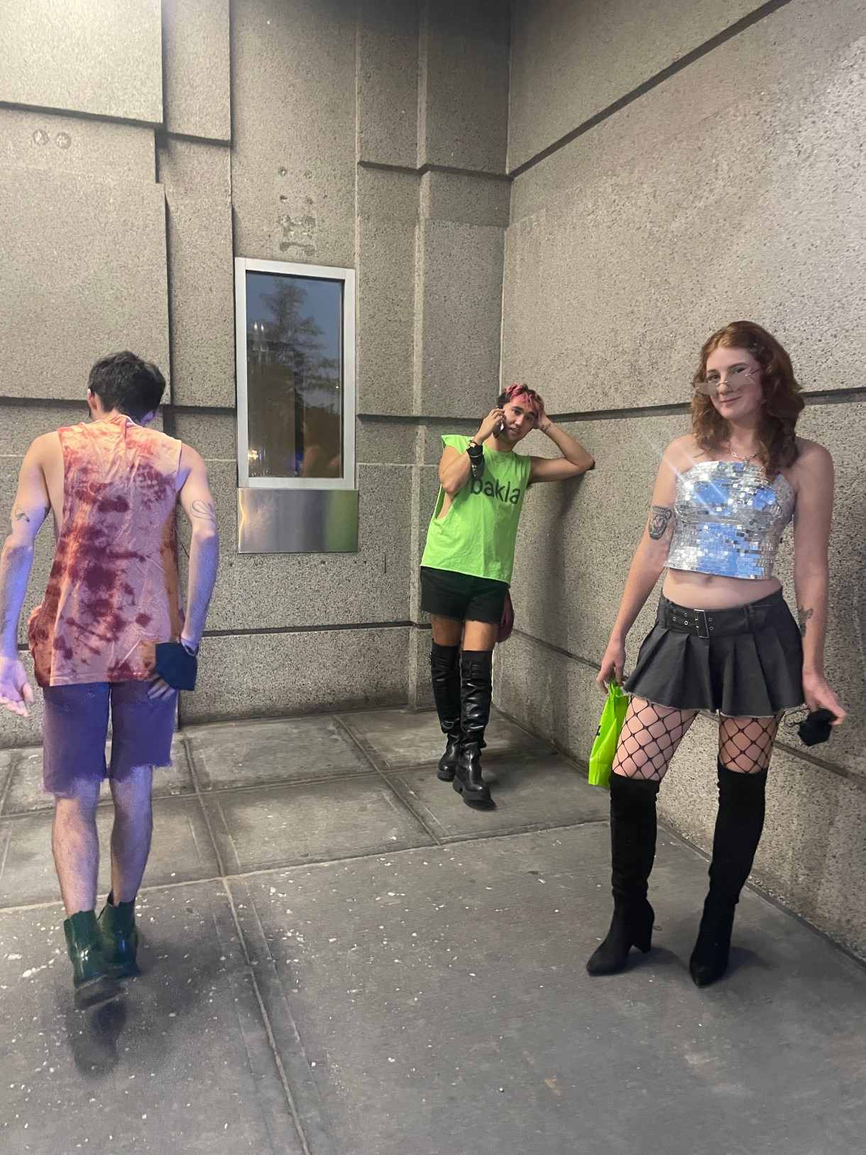 a group of queer friends enjoying SWEAT tour