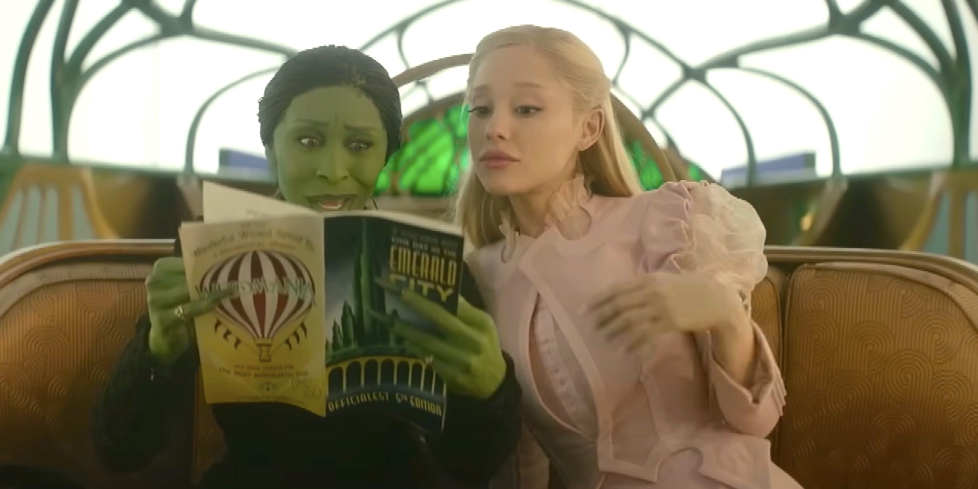 glinda and elphaba on the train