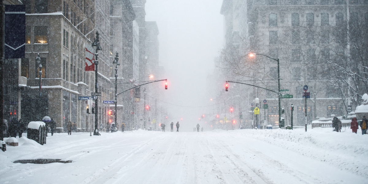 snowy street