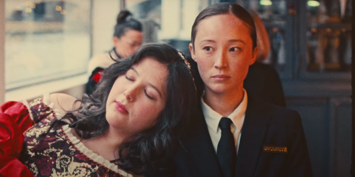 Lucy Dacus and Rosana Havana Liu in the video for Ankles