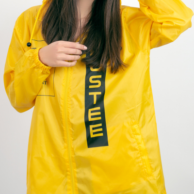 yellow rain slicker