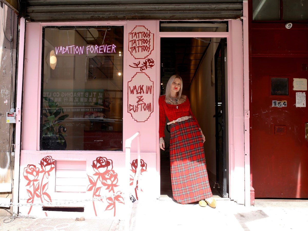 Kee Kee James poses in the doorway at Vacation Forever