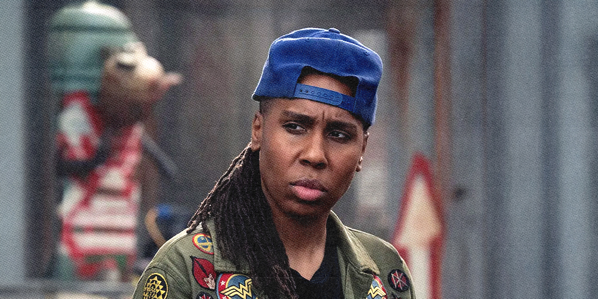 Quiz: Which famous queer Taurus are you? Lena Waithe looks upset with a blue backwards hat.