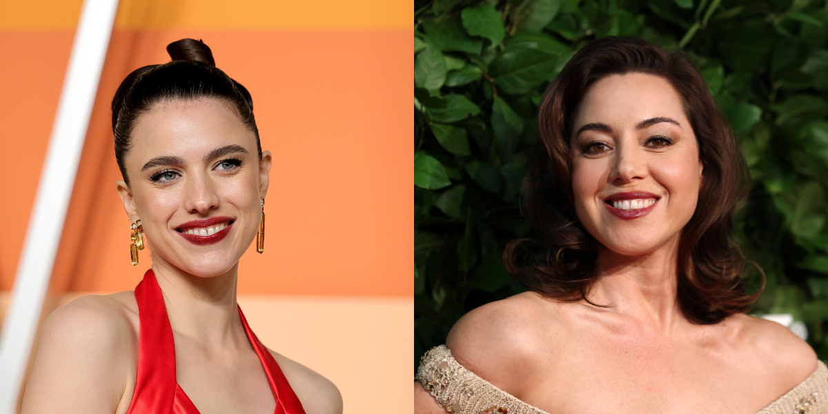 Margaret Qualley and Aubrey Plaza