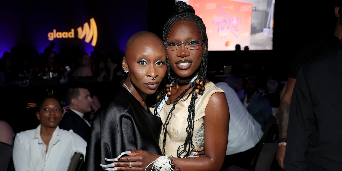 Cynthia Erivo and Doechii at the GLAAD Awards