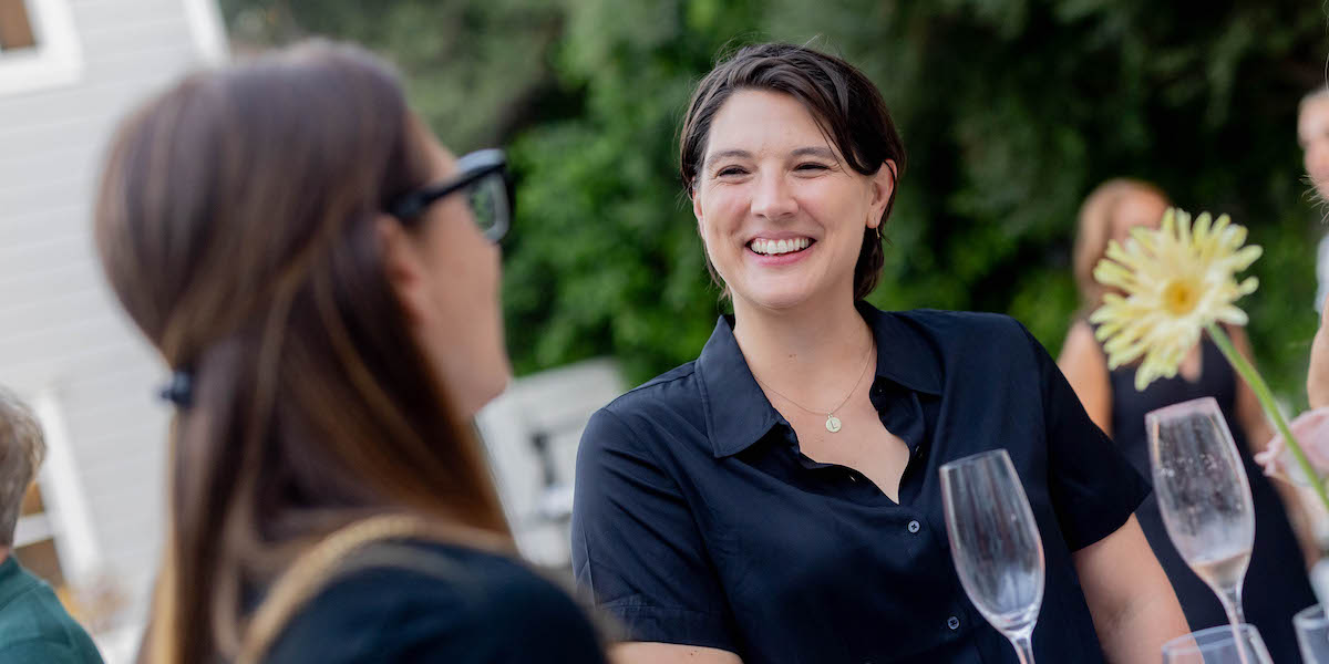 LOS ANGELES, CALIFORNIA - SEPTEMBER 26: Taylor Jenkins Reid attends TheRetaility.com x September Letter dinner in collaboration with TOMS at Adrianna Costa's Los Angeles Home on September 26, 2023 in Los Angeles, California. (Photo by Emma McIntyre/Getty Images for TheRetaility.com)