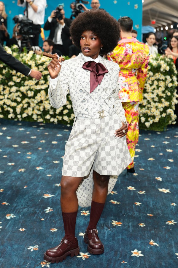 Doechii wearing Louis Vuitton, Photo by Dimitrios Kambouris/Getty Images for The Met Museum/Vogue